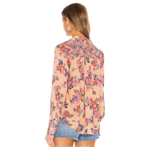 FREE PEOPLE HOLD ON TO ME  LONG-SLEEVE BLOUSE - Picture 2 of 7